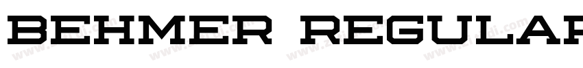 Behmer Regular字体转换